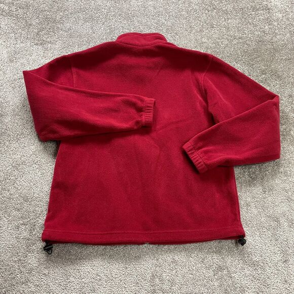 Columbia Steens Mountain Fleece Jacket Men Medium Red Full Zip High Neck Outdoor - Picture 2 of 12